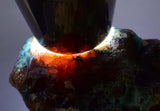 5.5cms GARNET CHRYSOCOLLA Almandine Crystal Calcite Peru Quartz Copper Mineral Specimen Collector a215