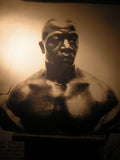 SAN MARTIN SCULPTURE by Sculptor Artemio Ocaña Ocana 1950 22cms. Peru Bicentenario Bust Jose de San Martín Decorator Art Bronze
