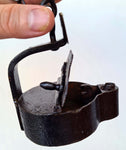 PRUSS MINERS LAMP Rare Frog Oil Iron Cast Lantern Antique Germany 1800 glück auf A252