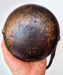 56cms ORIGINAL LENTICULAR FRANCE 1800s miners lamp tunnel lantern iron cast a254
