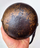 56cms ORIGINAL LENTICULAR FRANCE 1800s miners lamp tunnel lantern iron cast a254