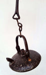 55cms  LENTICULAR miners lamp tunnel lantern iron cast a255