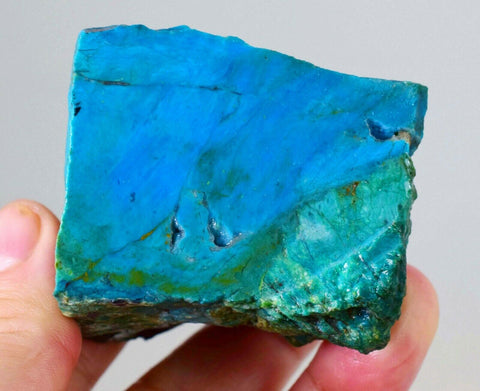 905 carats GEM SILICA OPALIZED Chrysocolla Caribean Blue Hardness 7 High Yield Turquoise Color Peru o417