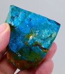 905 carats GEM SILICA OPALIZED Chrysocolla Caribean Blue Hardness 7 High Yield Turquoise Color Peru o417