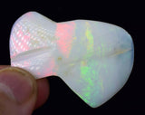 33cts PRECIOUS FIRE OPAL australian polished seam nobby opal coober pedy o486