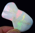 33cts PRECIOUS FIRE OPAL australian polished seam nobby opal coober pedy o486