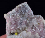 6.6cms RHODONITE QUARTZ CRYSTALS Sample Mineral Specimen Peru Collector A287
