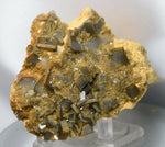 8cm Golden BARITE CRYSTALS peru translucent mineral specimen F45