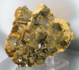 8cm Golden BARITE CRYSTALS peru translucent mineral specimen F45