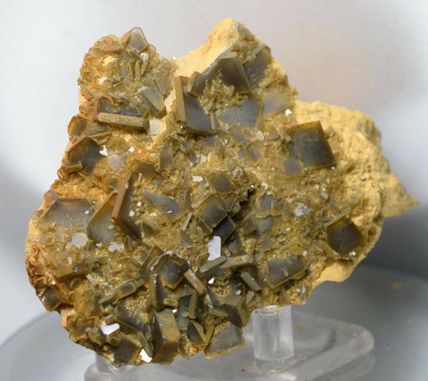 8cm Golden BARITE CRYSTALS peru translucent mineral specimen F45