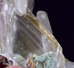 8cms CHRYSOCOLLA IN SELENITE  lily mine peru gypsum premium mineral specimen a209