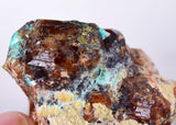 5.5cms GARNET CHRYSOCOLLA Almandine Crystal Calcite Peru Quartz Copper Mineral Specimen Collector a215