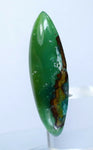 36cts SILICA CHRYSOCOLLA CABOCHON chalcedony peru emerald jade color b52