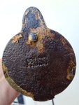 PRUSS MINERS LAMP Rare Frog Oil Iron Cast Lantern Antique Germany 1800 glück auf A252