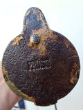 PRUSS MINERS LAMP Rare Frog Oil Iron Cast Lantern Antique Germany 1800 glück auf A252