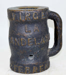 16cms HAND SIGNAL CANNON 1600th Spain Vintage Giant Bronze Mortar Antique Thunder Mug Bombards Virgen de la Candelaria