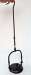 56cms ORIGINAL LENTICULAR FRANCE 1800s miners lamp tunnel lantern iron cast a254