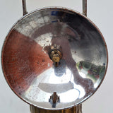 34ms MINERS LAMP JUSTRITE  Carbide Usa Vintage Lantern Brass Bronze  a373