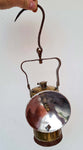34ms MINERS LAMP JUSTRITE  Carbide Usa Vintage Lantern Brass Bronze  a373