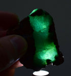318ct GEM SILICA CHRYSOCOLLA chalcedony mexico blue emerald jade color peru s37