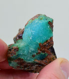 318ct GEM SILICA CHRYSOCOLLA chalcedony mexico blue emerald jade color peru s37