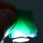 42.5carat GEM SILICA CHRYSOCOLLA chalcedony blue green jade color lily mine s35