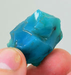42.5carat GEM SILICA CHRYSOCOLLA chalcedony blue green jade color lily mine s35