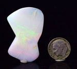 33cts PRECIOUS FIRE OPAL australian polished seam nobby opal coober pedy o486