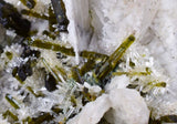 14cms EPIDOTE CHRYSOCOLLA QUARTZ  Crystals Peru Mineral Specimen Collectors a517