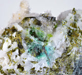 14cms EPIDOTE CHRYSOCOLLA QUARTZ  Crystals Peru Mineral Specimen Collectors a517