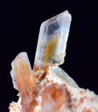 6.6cms SELENITE LIMONITE CRYSTAL collector peru mineral specimen t263