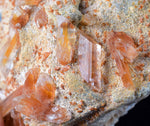 9.6cms SELENITE LIMONITE CRYSTAL collector peru mineral specimen t267
