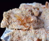 6.9cms SELENITE LIMONITE CRYSTAL twin collector peru mineral specimen t269