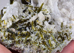 14cms EPIDOTE CHRYSOCOLLA QUARTZ  Crystals Peru Mineral Specimen Collectors a517