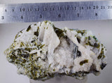 14cms EPIDOTE CHRYSOCOLLA QUARTZ  Crystals Peru Mineral Specimen Collectors a517