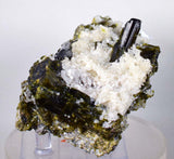 8.5cms EPIDOTE QUARTZ  CALCITE Crystals Peru Mineral Specimen Collectors C722