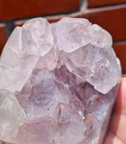 9.5cms AMETHYST SKULL SCULPTURE Quartz Carving Gemstone Peru Art Decoration J522