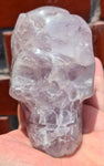 9.5cms AMETHYST SKULL SCULPTURE Quartz Carving Gemstone Peru Art Decoration J522
