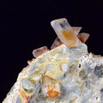 6.6cms SELENITE LIMONITE CRYSTAL collector peru mineral specimen t263