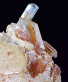 6.6cms SELENITE LIMONITE CRYSTAL collector peru mineral specimen t263