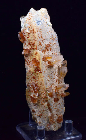 11.4cms SELENITE LIMONITE CRYSTAL collector peru mineral specimen t268