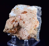 6.9cms SELENITE LIMONITE CRYSTAL twin collector peru mineral specimen t269