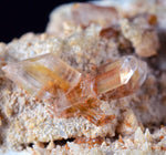 6.9cms SELENITE LIMONITE CRYSTAL twin collector peru mineral specimen t269
