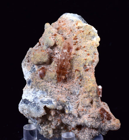 6.4cms SELENITE LIMONITE CRYSTAL collector peru mineral specimen t270