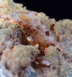 6.4cms SELENITE LIMONITE CRYSTAL collector peru mineral specimen t270