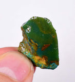 5.6Gr GEM SILICA CHRYSOCOLLA chalcedony rough lily mine peru mineral specimen se83