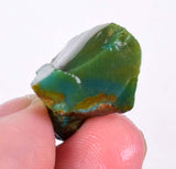 5.6Gr GEM SILICA CHRYSOCOLLA chalcedony rough lily mine peru mineral specimen se83