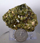 6.2cms EPIDOTE CRYSTALS CLUSTER collector peru green color mineral specimen c775