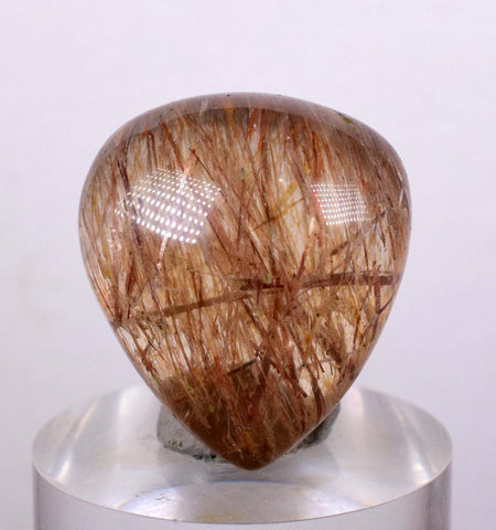 30.5cts QUARTZ RUTILATED polished cabochon rutile pendant jewelry BE659