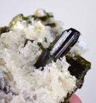 8.5cms EPIDOTE QUARTZ  CALCITE Crystals Peru Mineral Specimen Collectors C722